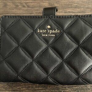 Kate Spade Carey Medium Bifold Wallet-Black